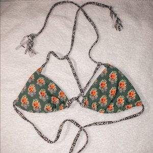 Flower print Swim Top, size S
